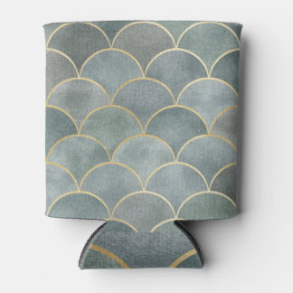 Rafraîchisseur Pour Canette Aquarelle Orientale : Texture Ornementale Luxe.