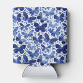 Rafraîchisseur Pour Canette Aquarelle papillon Bleu Can Cooler (Dos)