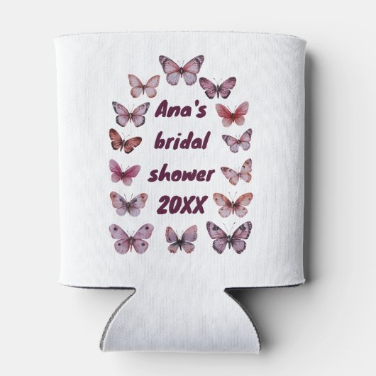 Rafraîchisseur Pour Canette Aquarelle papillon Élégante et assez personnalisée (Dos)