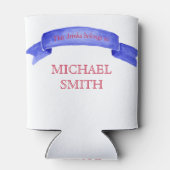 Rafraîchisseur Pour Canette Aquarelle personnalisée drapeau américain (Dos)