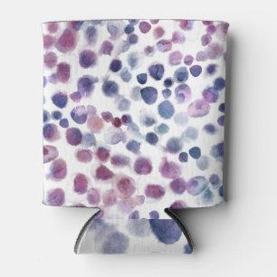 Rafraîchisseur Pour Canette Aquarelle Pointe Polka : Géométrique Sans Couleur.