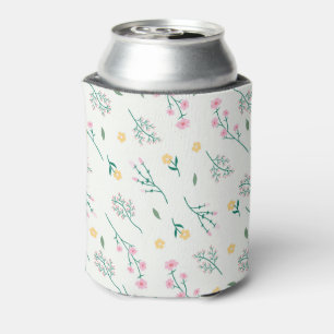 Rafraîchisseur Pour Canette Aquarelle printanière Botanique floraison sans joi