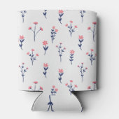 Rafraîchisseur Pour Canette Aquarelle printanière Botanique floraison sans joi (Dos)