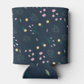 Rafraîchisseur Pour Canette Aquarelle printanière Botanique floraison sans joi (Dos)