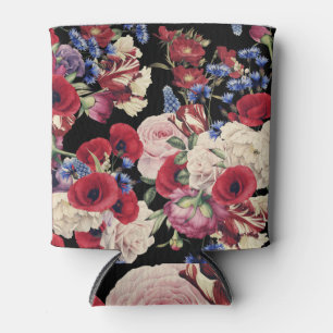 Rafraîchisseur Pour Canette Aquarelle rose : Motif Floral sans joint