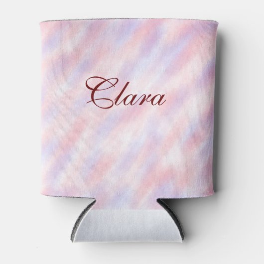 Rafraîchisseur Pour Canette Aquarelle rose rouge marron abstrait ajouter namep (Devant)