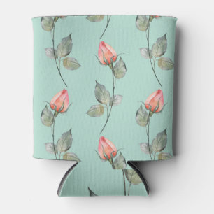 Rafraîchisseur Pour Canette Aquarelle Roses : Ressort Floral sans joint