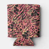 Rafraîchisseur Pour Canette Aquarelle Safari animal Imprimer (Dos)