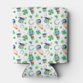 Rafraîchisseur Pour Canette Aquarelle Saint Patrick's Day Motif (Dos)