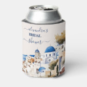 Rafraîchisseur Pour Canette Aquarelle Santorini Destination Bride (Can Dos)