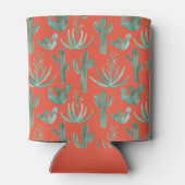 Rafraîchisseur Pour Canette Aquarelle Succulente du Saguaro Cactus Aloé Rouge (Dos)