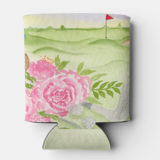 Rafraîchisseur Pour Canette Aquarelle Sur Le Golf (Dos)