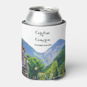 Rafraîchisseur Pour Canette Aquarelle Telluride Colorado Ski Mountain (Can devant)