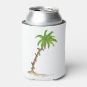 Rafraîchisseur Pour Canette Aquarelle tropicale de vacances Palm Tree (Can devant)