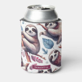 Rafraîchisseur Pour Canette Aquarelle vintage mignonne (Can Dos)