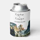 Rafraîchisseur Pour Canette Aquarelle Yosemite Parc National Mariage Ca US (Can devant)