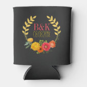 Rafraîchisseur Pour Canette Aquarelles Fleurs colorées (Devant)