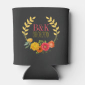 Rafraîchisseur Pour Canette Aquarelles Fleurs colorées (Dos)