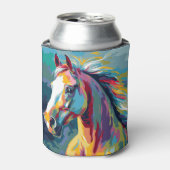 Rafraîchisseur Pour Canette Aquarelles Illustration de la tête de cheval (Can devant)