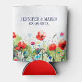 Rafraîchisseur Pour Canette Aquarelles Illustration Fleurs de printemps coloré (Devant)