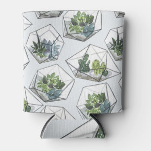 Rafraîchisseur Pour Canette Aquariums Succulents Aquarelle Motif sans couture