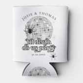 Rafraîchisseur Pour Canette Araignées rétro d'Halloween et Mariage de boules d (Devant)