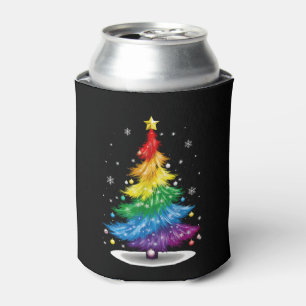 Rafraîchisseur Pour Canette Arbre de Noël arc-en-ciel Fierté LGBT Gay Joyeux N