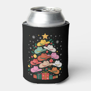 Rafraîchisseur Pour Canette Arbre de Noël Chapeau de Cowboy Noël Occidental Fê