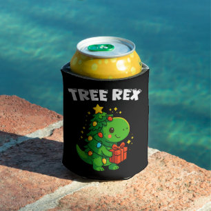 Rafraîchisseur Pour Canette Arbre de Noël dinosaure T-Rex Dino mignon Noël Fêt