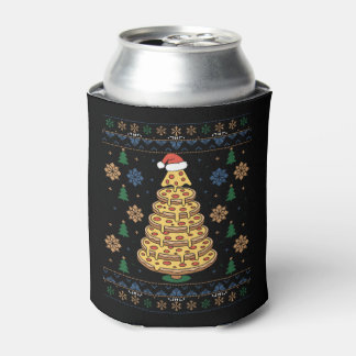 Rafraîchisseur Pour Canette Arbre de Noël Pizza Chapeau de Père Noël Sweat Ugl