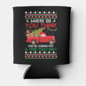 Rafraîchisseur Pour Canette Arbre de Noël Vilain Sweat de Noël (Devant)