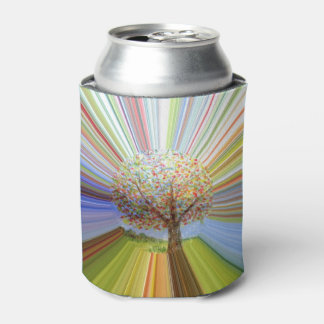Rafraîchisseur Pour Canette Arbre multicolore Rayures arc-en-ciel