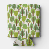 Rafraîchisseur Pour Canette Arbres d'été : Motif vert sans joint (Dos)