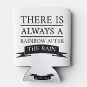 Rafraîchisseur Pour Canette Arc-en-ciel après la pluie (noir) (Dos)