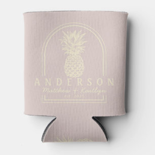 Rafraîchisseur Pour Canette Arche de mariage à l'ananas avec baiser de lavande