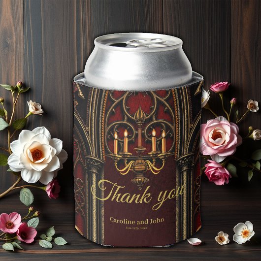 Rafraîchisseur Pour Canette Arche gothique aux crânes.