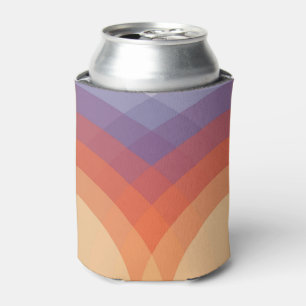 Rafraîchisseur Pour Canette Arches pastel violettes, orange et bleues