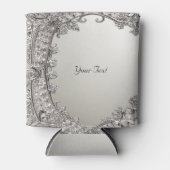 Rafraîchisseur Pour Canette Argent Ornate Moderne Faveur Peut Rafraîchir (Devant)