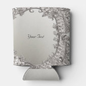 Rafraîchisseur Pour Canette Argent Ornate Moderne Faveur Peut Rafraîchir (Dos)