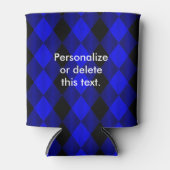 Rafraîchisseur Pour Canette Arlequin plié-Bleu-Noir BOIRE PEUT COOLER (Devant)