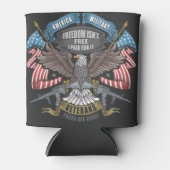 Rafraîchisseur Pour Canette Armée américaine avec drapeau et aigle (Devant)