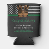 Rafraîchisseur Pour Canette Armée Militaire Retraite Bottes en cuir Ligne vert (Devant)