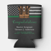 Rafraîchisseur Pour Canette Armée Militaire Retraite Bottes en cuir Ligne vert (Dos)