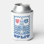 Rafraîchisseur Pour Canette Armoiries de Split, Croatie (Can devant)