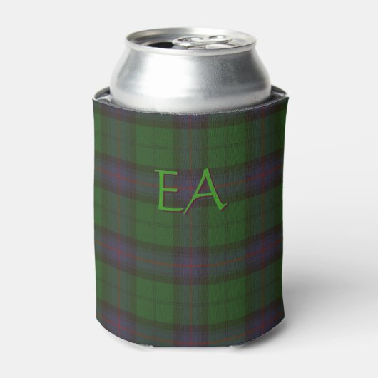 Rafraîchisseur Pour Canette Armstrong Official Clan Tartan avec vos initiales (Can devant)