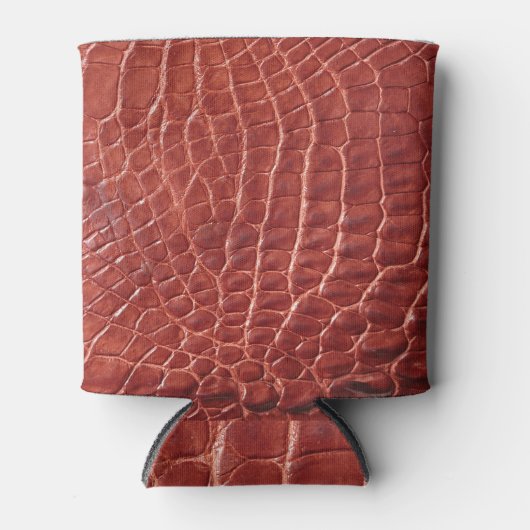 Rafraîchisseur Pour Canette Arrière - plan à motif d'alligator. (Devant)