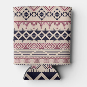 Rafraîchisseur Pour Canette arrière - plan Aztèque, tribu vintage, motif ethni
