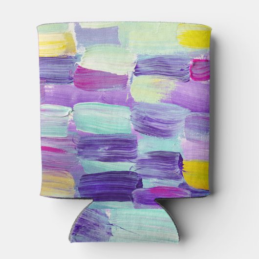 Rafraîchisseur Pour Canette Arrière - plan d'art Abstrait peint à la main (Dos)