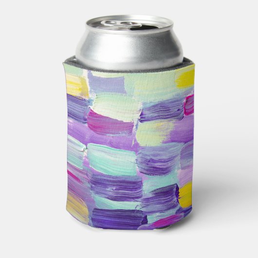 Rafraîchisseur Pour Canette Arrière - plan d'art Abstrait peint à la main (Can Dos)
