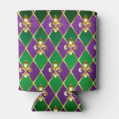 Rafraîchisseur Pour Canette Arrière - plan de bijoux Mardi Gras (Dos)